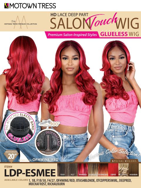 Motown Tress Salon Touch Glueless HD Lace Deep Part Lace Wig - LDP-ESM ...