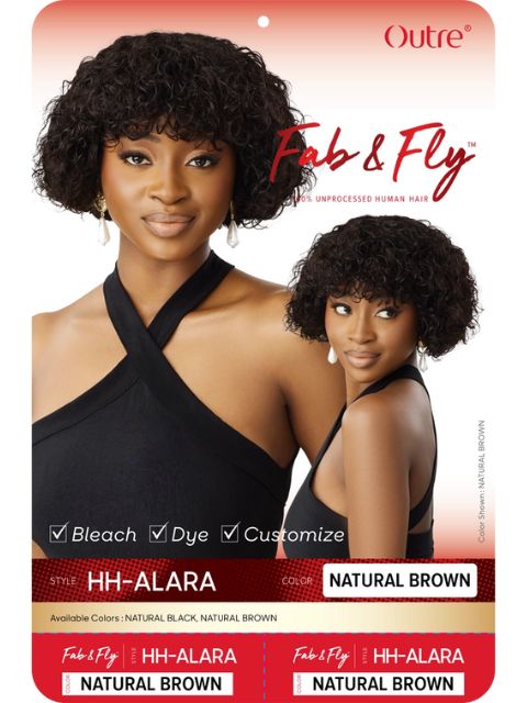 Outre Fab & Fly Gray Glamour 100% Human Hair Wig - HH-ALARA