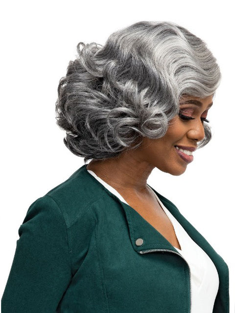 Femi Collection MS. Granny Collection 100% Premium fiber Deep Part Wig- ADELE