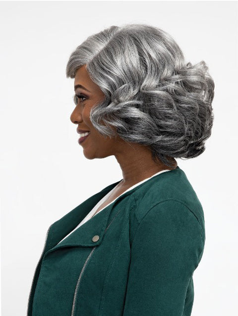 Femi Collection MS. Granny Collection 100% Premium fiber Deep Part Wig- ADELE