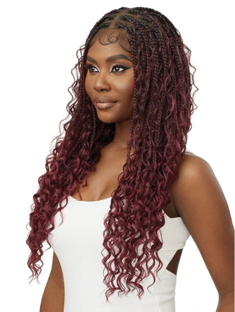 Outre 100% Fully Hand-tied Whole Lace Wig- BOHO BOX BRAIDS 28"