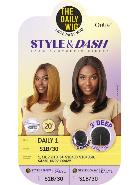 Outre Daily Style and Dash Lace Part Wig - DAILY1