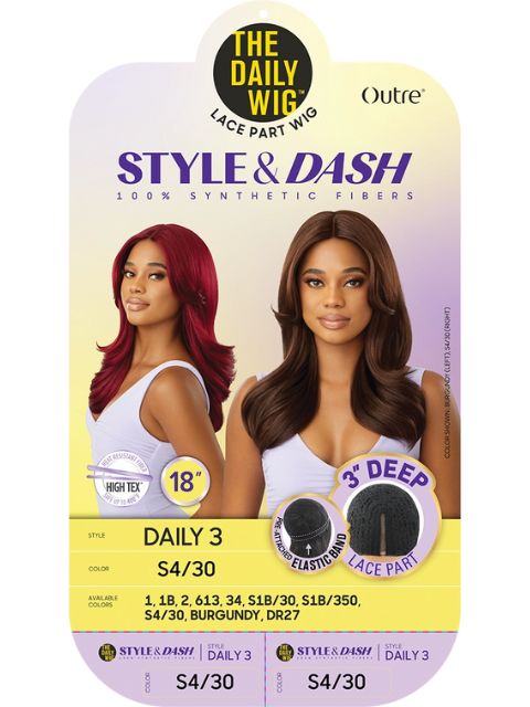 Outre Daily Style and Dash Lace Part Wig - DAILY3