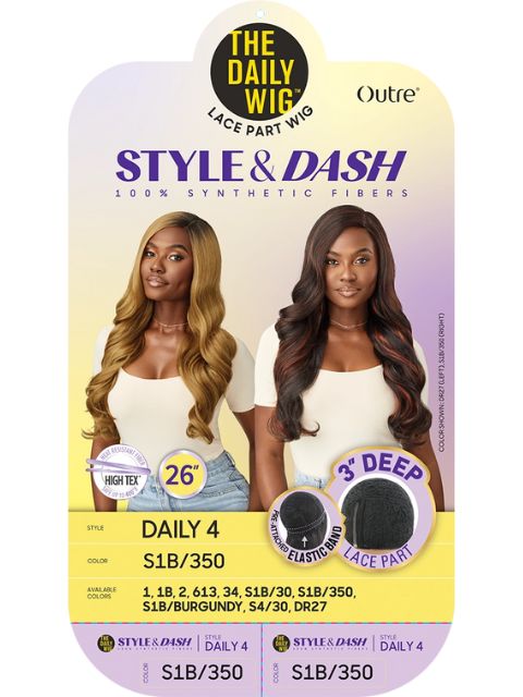 Outre Daily Style and Dash Lace Part Wig - DAILY4