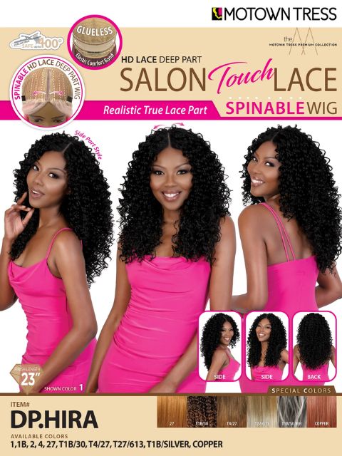 Motown Tress Salon Touch Glueless HD Lace Deep Part Lace Wig - DP.HIRA