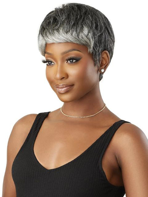 Outre Fab & Fly Gray Glamour 100% Human Hair Wig - HH-ARLETTE