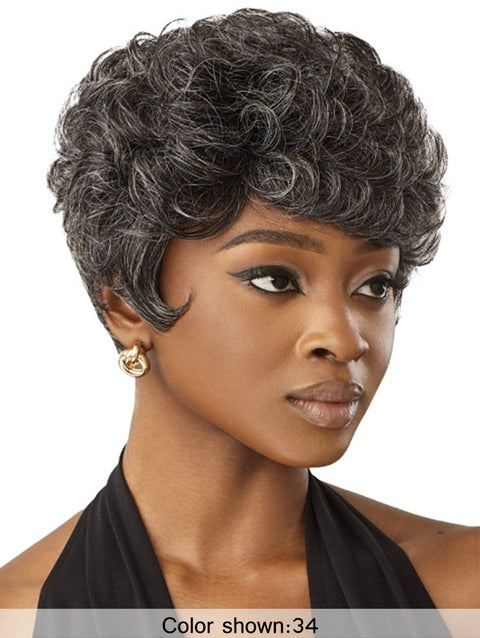 Outre Fab & Fly Gray Glamour 100% Human Hair Wig - HH-JOAN