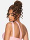 Vivica A Fox Bang & Bun Hair Pieces Lace Bang Pony- LBPB-DIMPLE