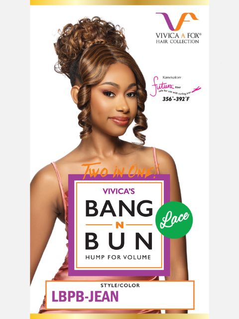 Vivica A Fox Bang & Bun Hair Pieces Lace Bang Pony- LBPB-JEAN