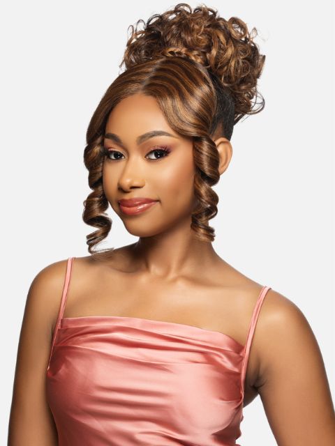 Vivica A Fox Bang & Bun Hair Pieces Lace Bang Pony- LBPB-JEAN