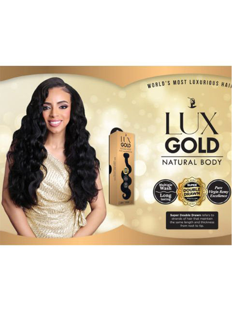 Harlem 125 Premium Human Hair Remy Bundle- LUX GOLD- NATUIRAL BODY (LGB)