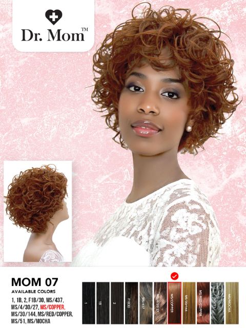 R&B Collection Dr. Mom Style Synthetic Full Wig - MOM 07"