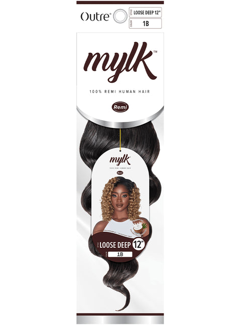 Outre MYLK 100% Remi Human Hair Weave - (10"12"14"18")MYLK LOOSE DEEP