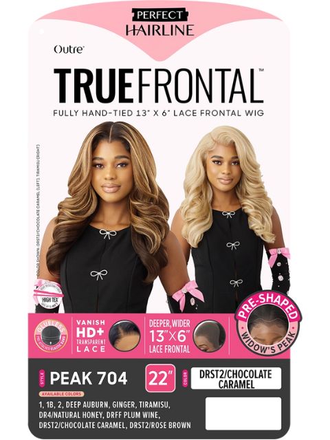 Outre Perfect Hairline TrueFrontal Fully Hand-Tied 13X6  Lace Front Wig  - PEAK704