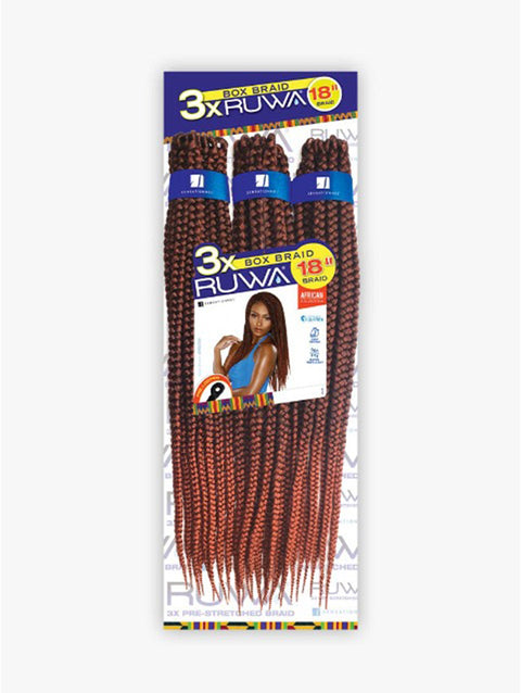 Sensationnel African Collection 3X RUWA BOX BRAID 18"