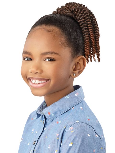 Outre Lil Looks Premium Synthetic Drawstring Ponytail - SPRING TWIST 8"