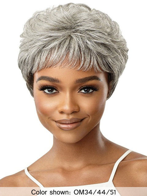 Outre  Fab & Fly Gray Glamour Human Hair Wig - THEODORA