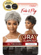 Outre  Fab & Fly Gray Glamour Human Hair Wig - THEODORA