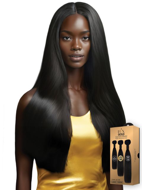 Harlem 125 Premium Human Hair Remy Bundle- LUX GOLD- MULTI PACK STRAIGHT