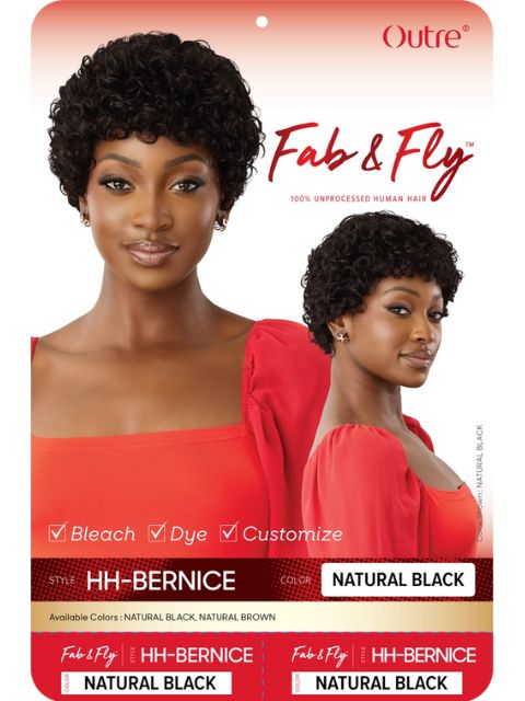 Outre  Fab & Fly 100% Human Hair HH-BERNICE Full Wig