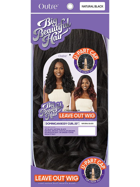 Outre Big Beautiful Hair Leave Out Wig - DOMINICAN BODY CURL 20"