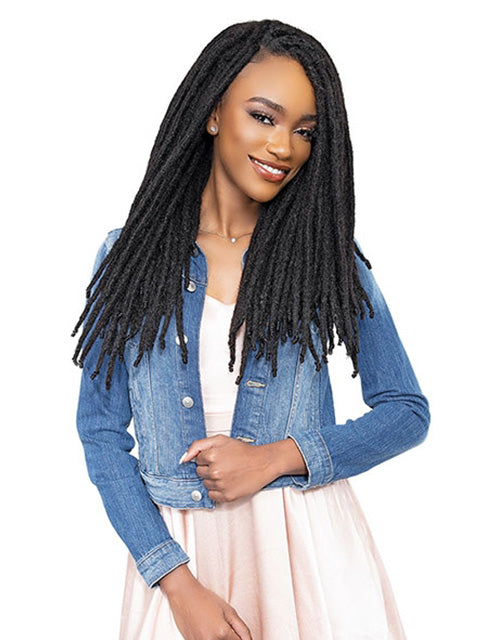 Janet Collection Loc And Roll Human Hair LOCS Crochet Braid